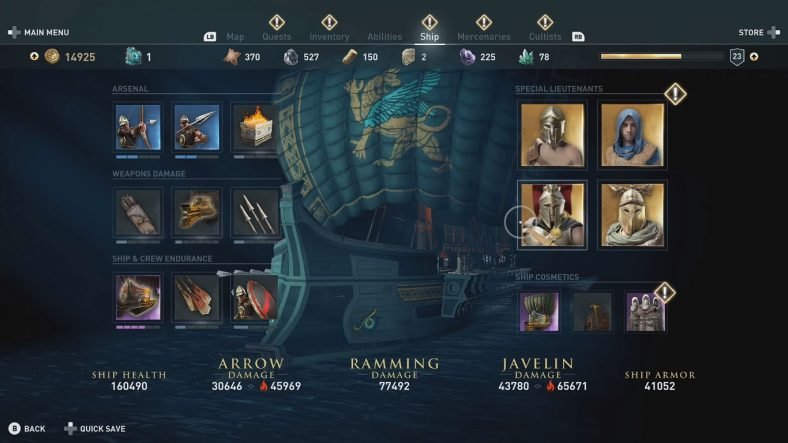 Assassin's Creed Odyssey Legendary Ship Lieutenants Guide