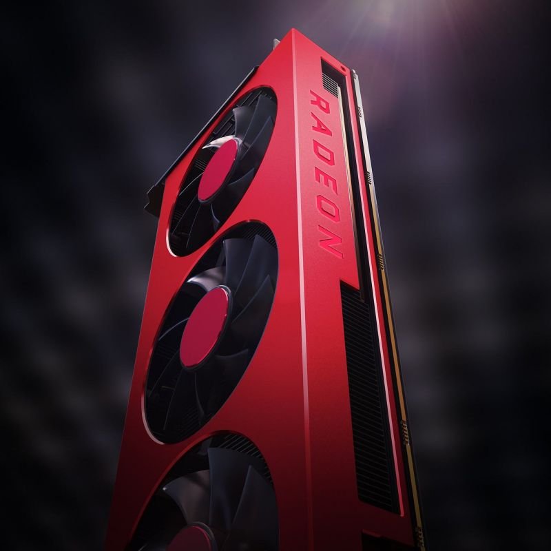 Red AMD Radeon VII 50th Anniversary Edition