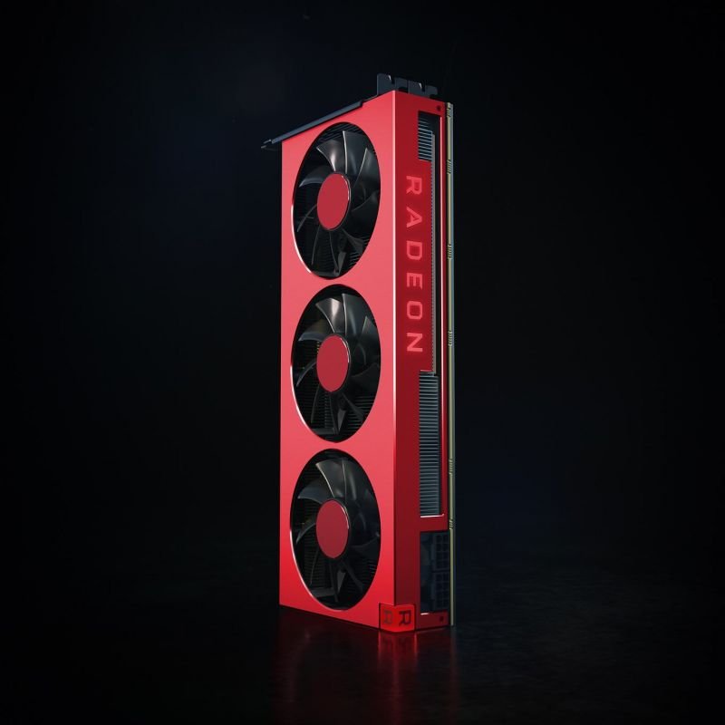 Red AMD Radeon VII 50th Anniversary Edition