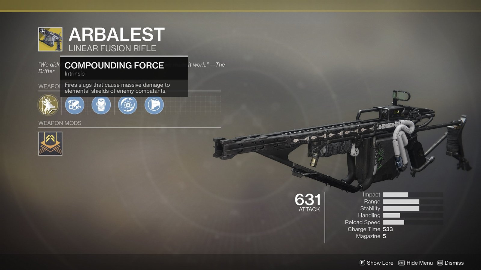 Arbalest Liner Fusion Rifle