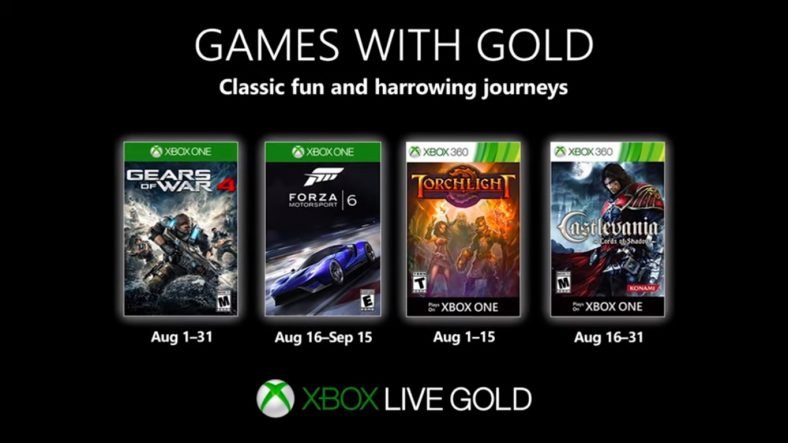 Games with Gold August 2019