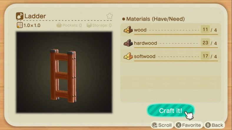 How to Get a Ladder in Animal Crossing New Horizons