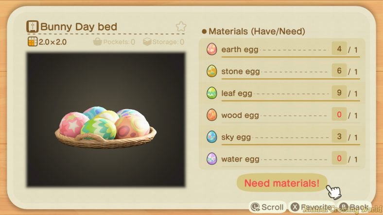 Animal Crossing New Horizons Bunny Day DIY Recipes Guide