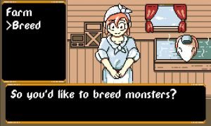 Nurse asking the player about creature breeding