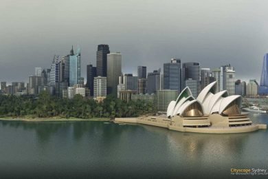 Cityscape Sydney Microsoft Flight Simulator