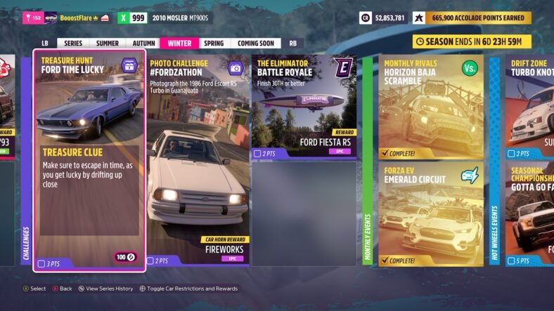 Forza Horizon 5 Ford Time Lucky Treasure Hunt Guide