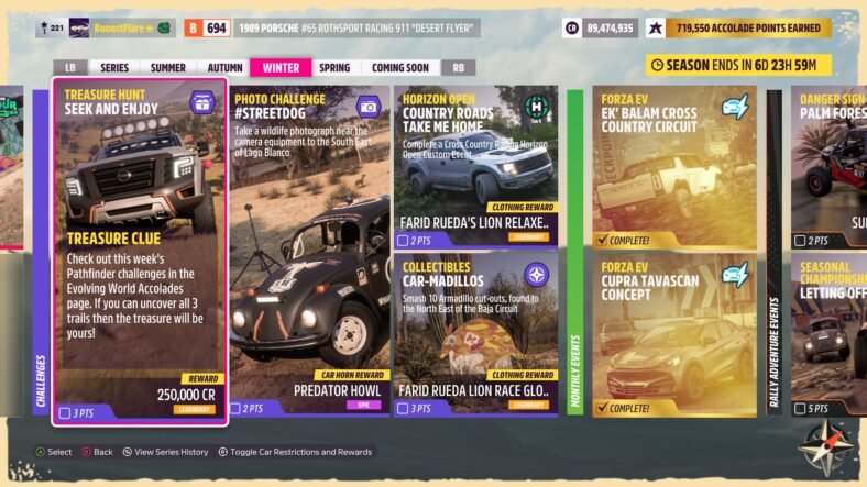 Forza Horizon 5 Seek And Enjoy Treasure Hunt Guide