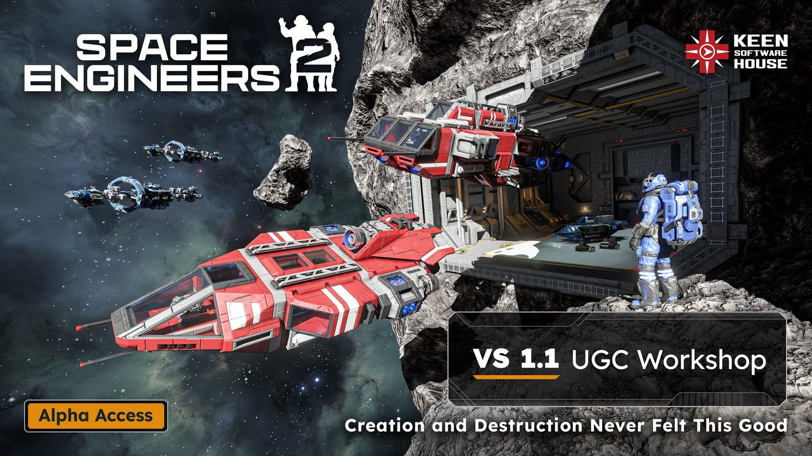 Space Engineers 2 Adds UGC Workshop and New Features in Vertical Slice 1.1