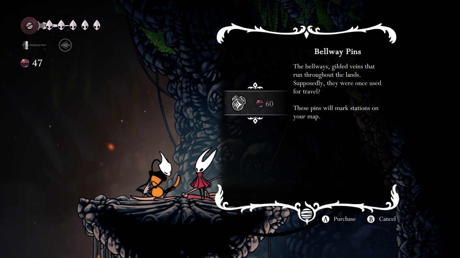 Hollow Knight: Silksong Bellway Pins Guide