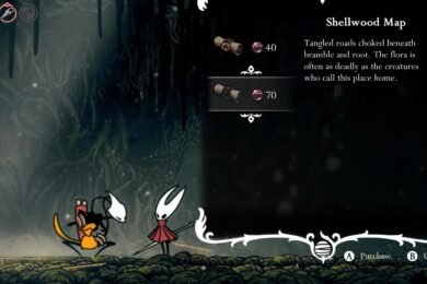Hollow Knight: Silksong Bellhart and Shellwood Map Guide