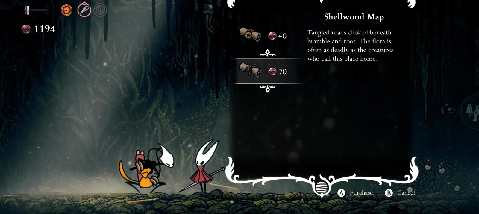 Hollow Knight: Silksong Bellhart and Shellwood Map Guide