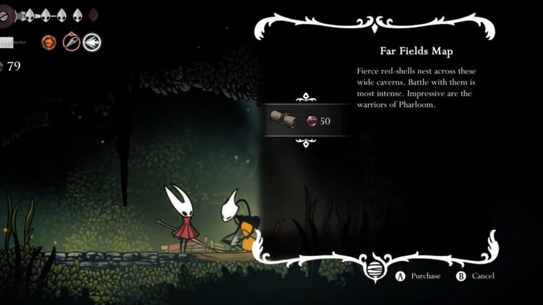 Hollow Knight: Silksong Far Fields Map Guide