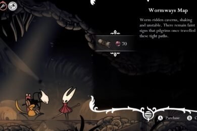 Hollow Knight: Silksong Wormways Map Guide