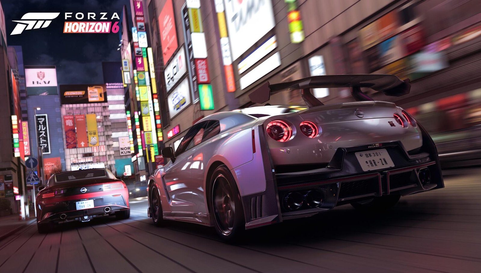 GTR Cruising down a street at night