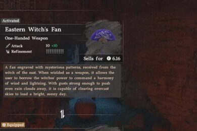 Crimson Desert Eastern Witch's Fan Weapon Guide