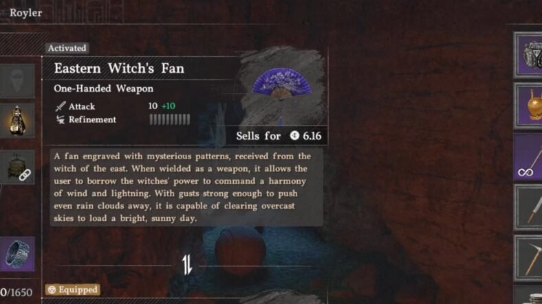 Crimson Desert Eastern Witch's Fan Weapon Guide