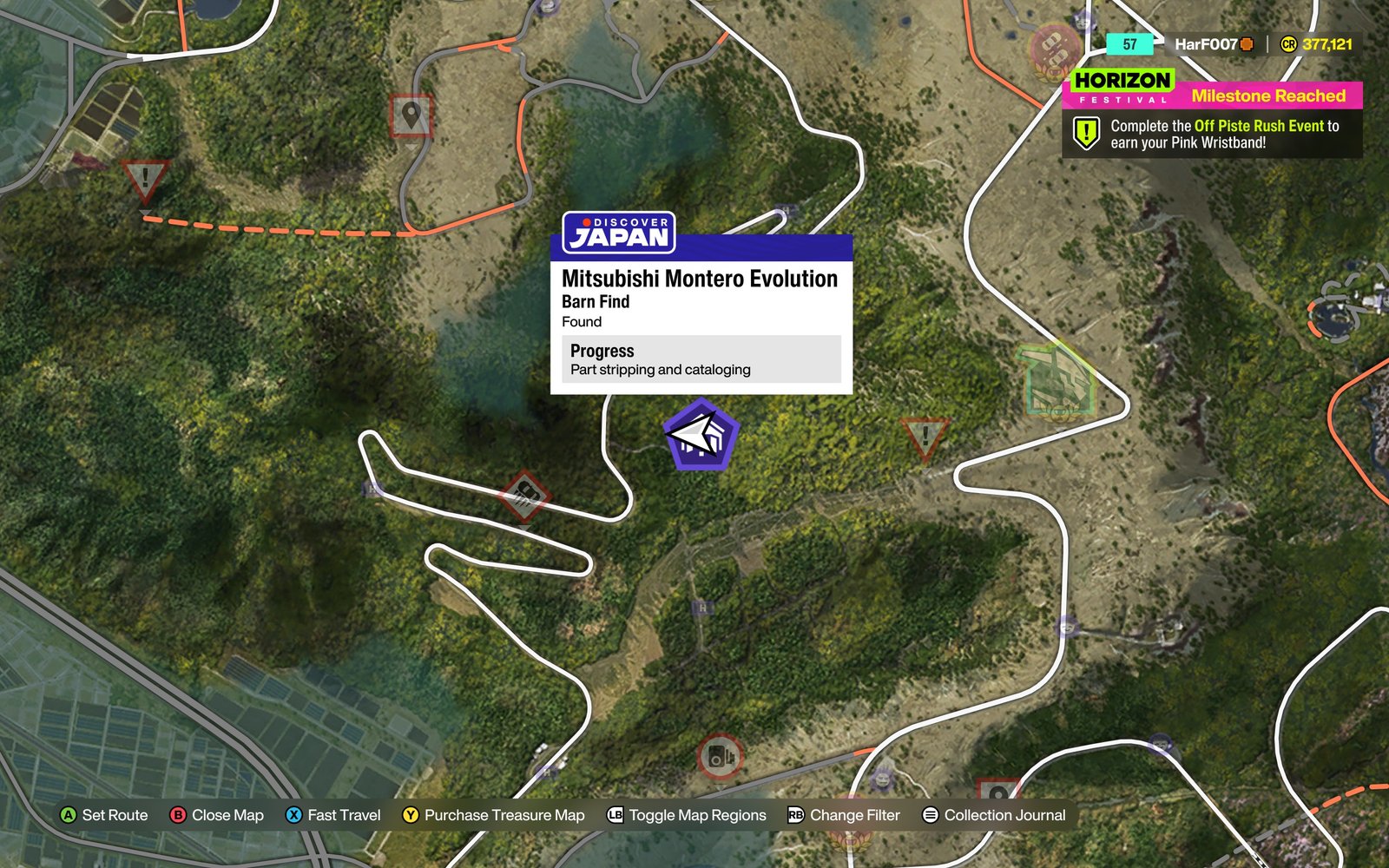 Montero Evolution barn on the map