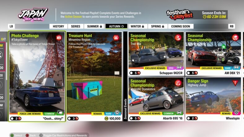 Forza Horizon 6 Minamino Region Treasure Hunt Guide