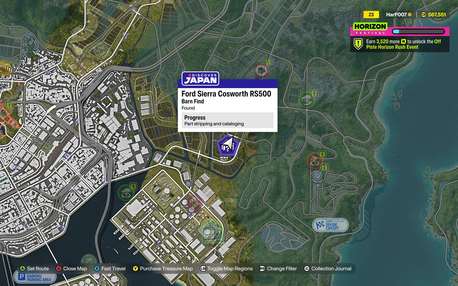 RS500 location on map