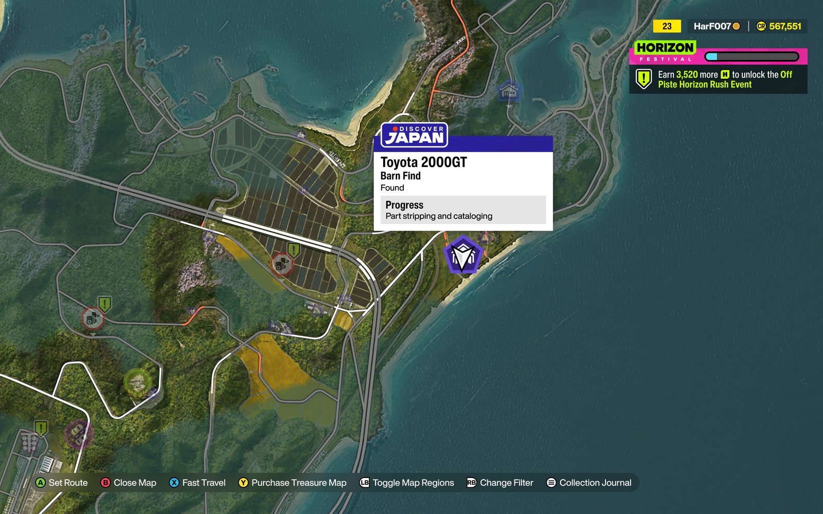 2000GT Barn on the map