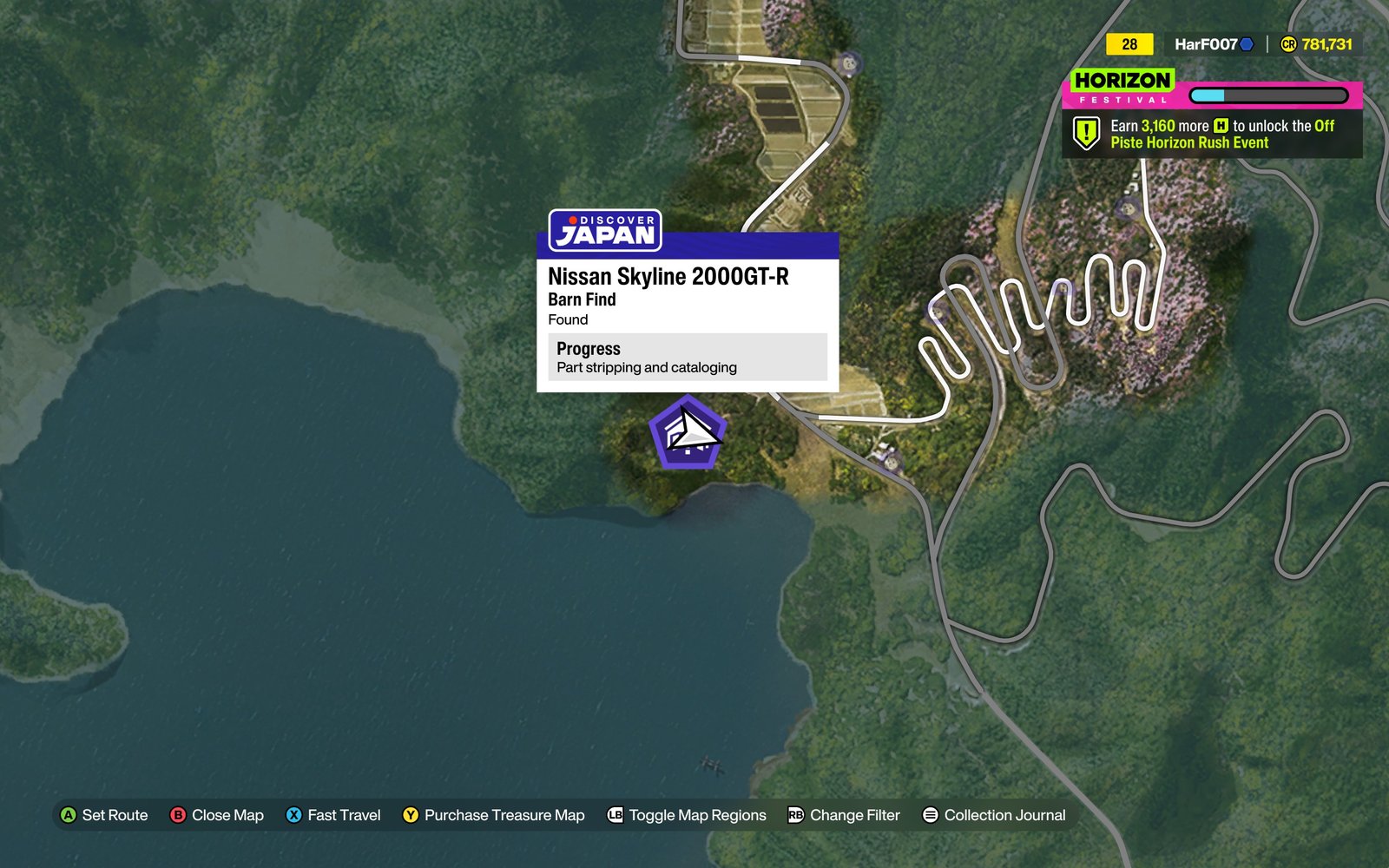 2000 GT-R barn on the map