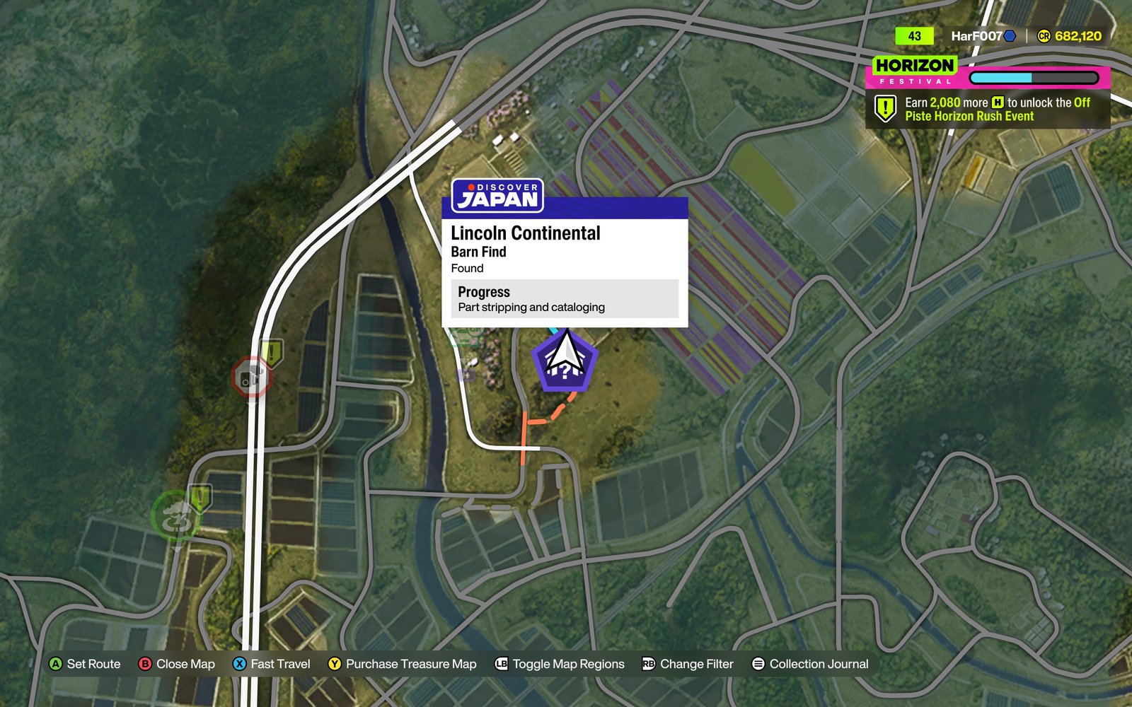 Continental barn on the map