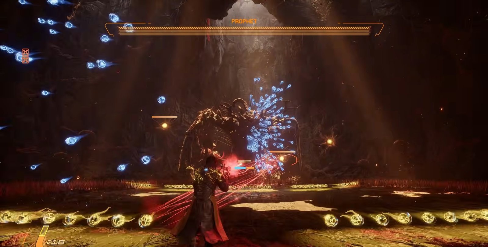 Prophet boss diagonal incoming attack