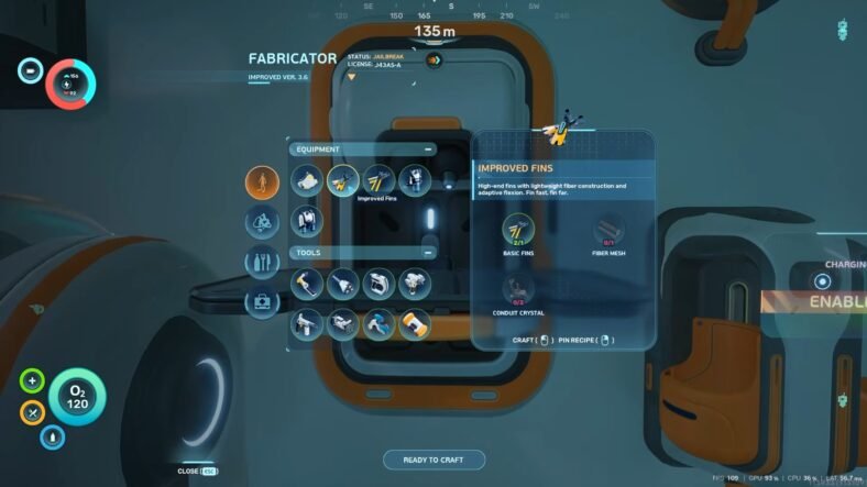 Subnautica 2 Improved Fins