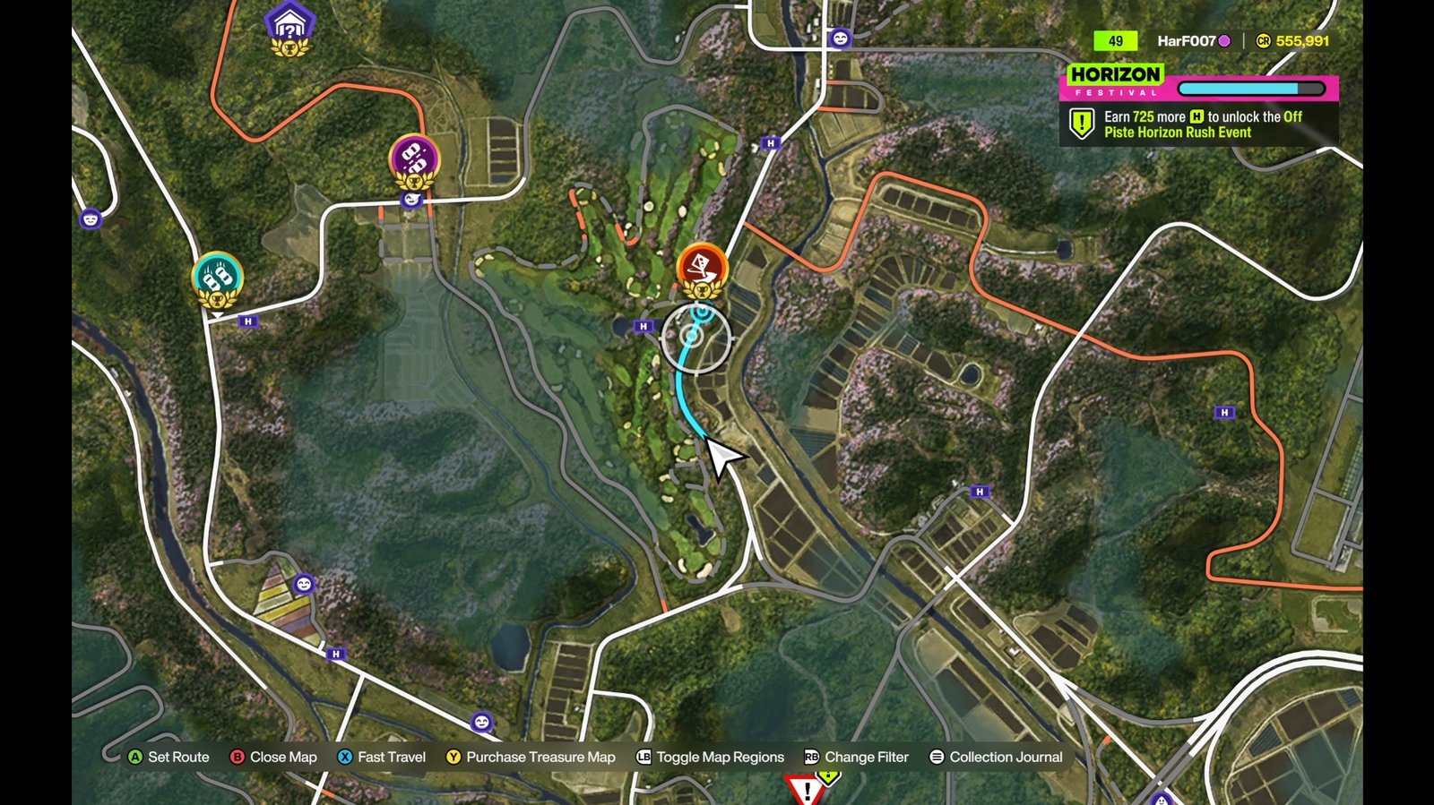 Dodge Charger location on the map