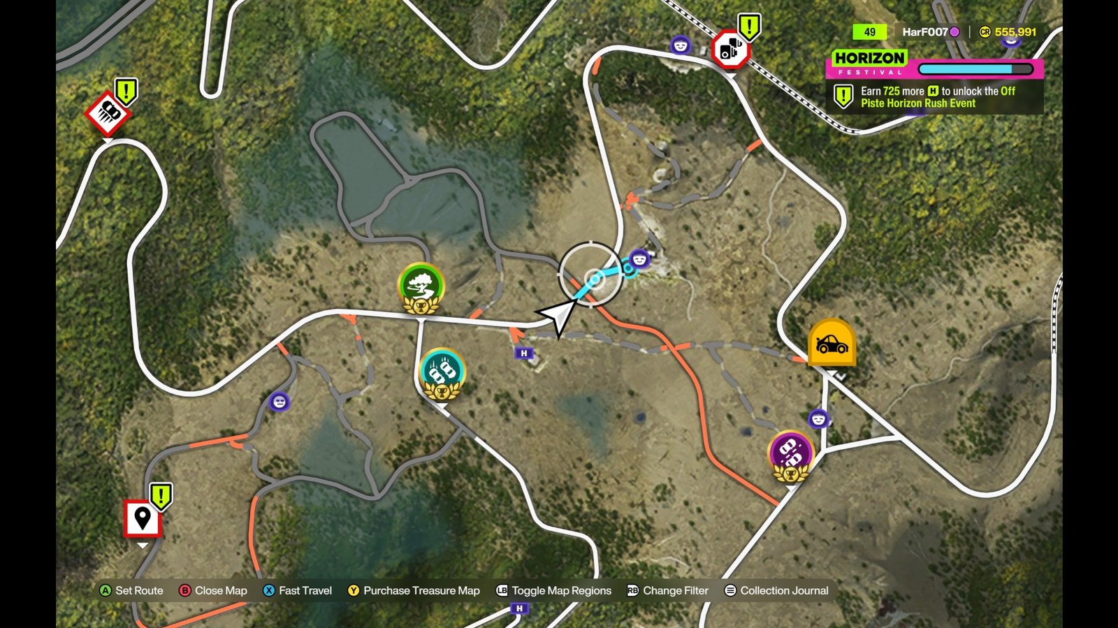 RX7 location on the map