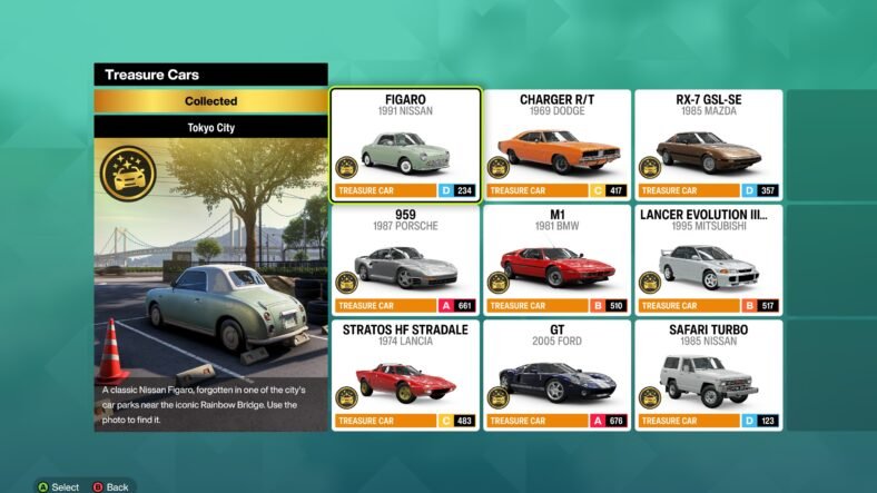 Forza Horizon 6 Treasure Car Locations Guide