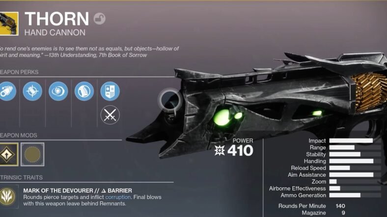 Destiny 2 Weapon of Sorrow