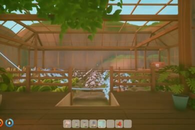 Solarpunk greenhouse