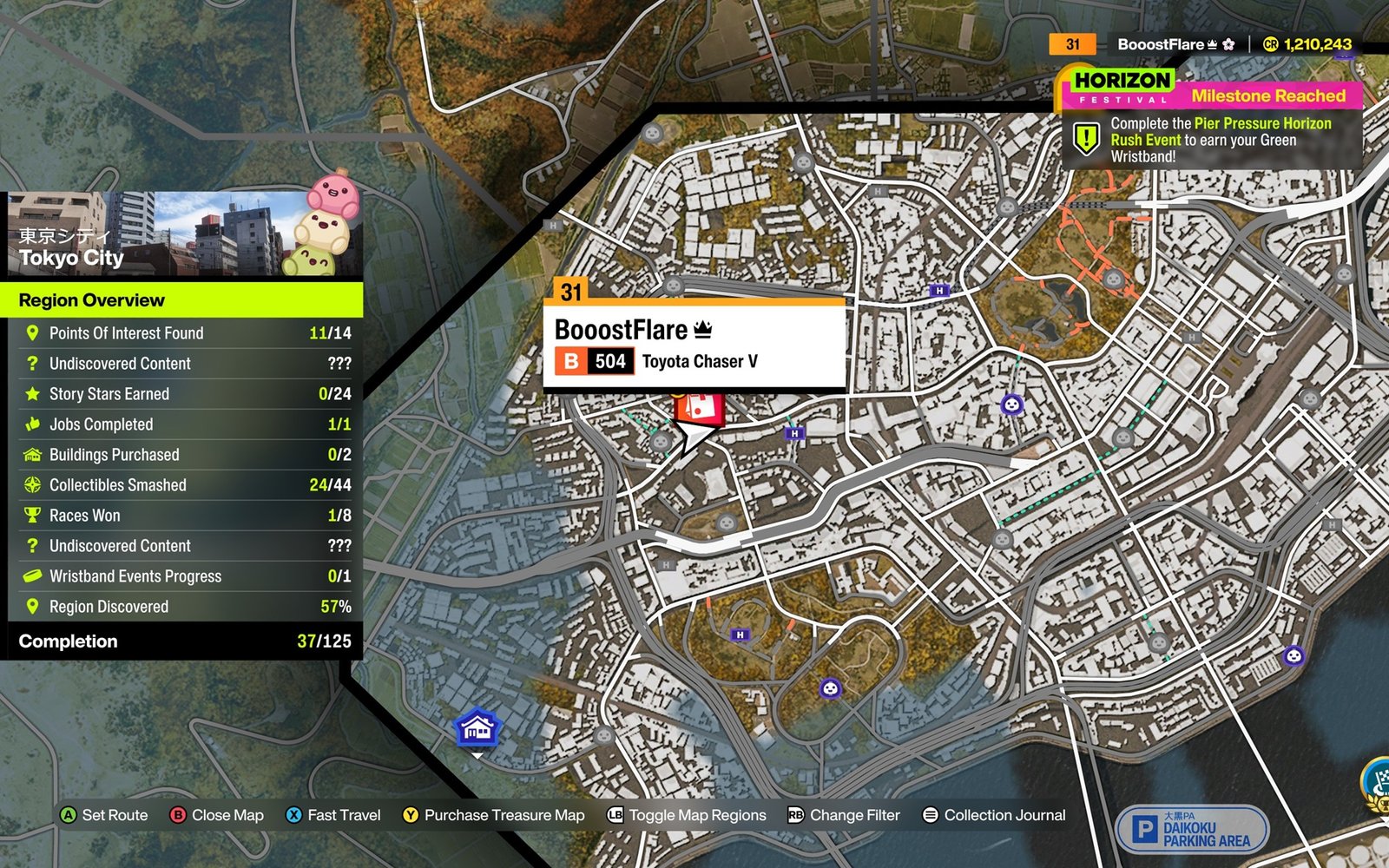 Tokyo Tower location on the map
