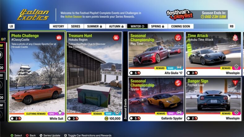 Forza Horizon 6 Hokubu Treasure Hunt Guide