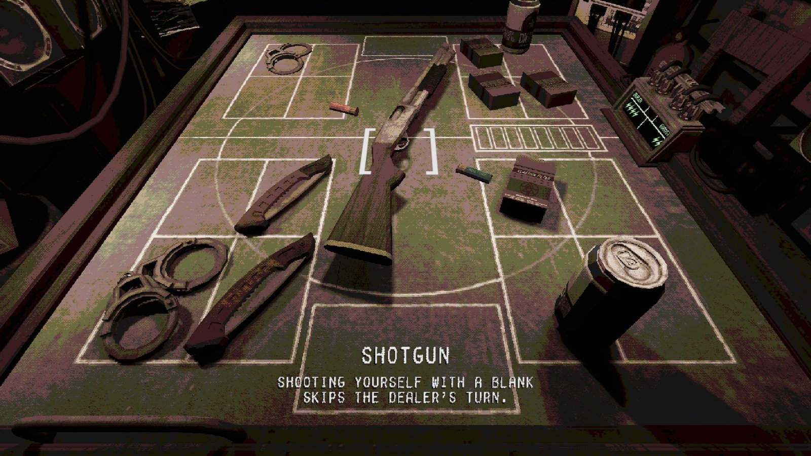 Deck Scene with shotgun and items