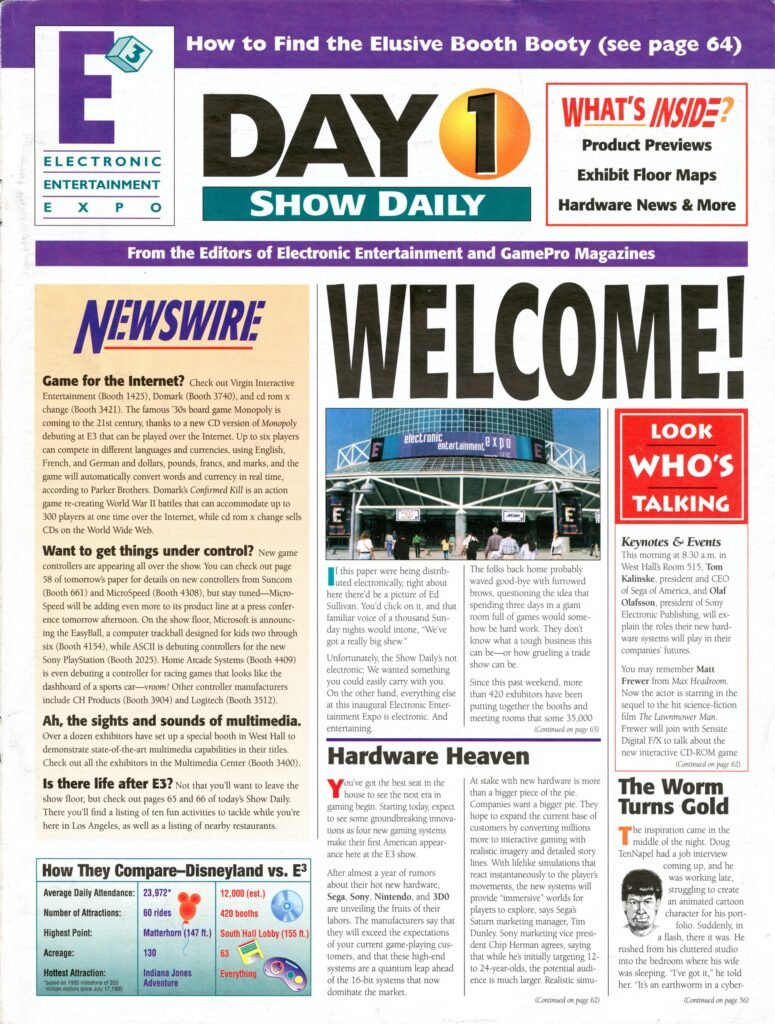 E3 Show Daily 1995, Day 1 cover