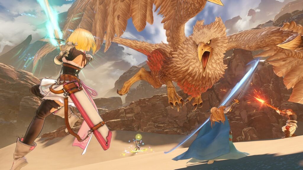 Combat Scene with a Griffin