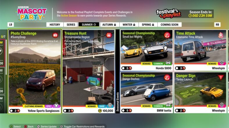 Forza Horizon 6 Shimanoyama Region Treasure Hunt Guide