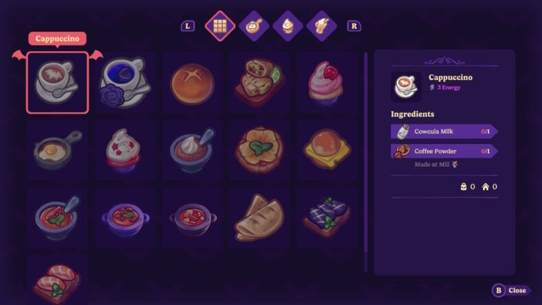 Moonlight Peaks Cooking Guide