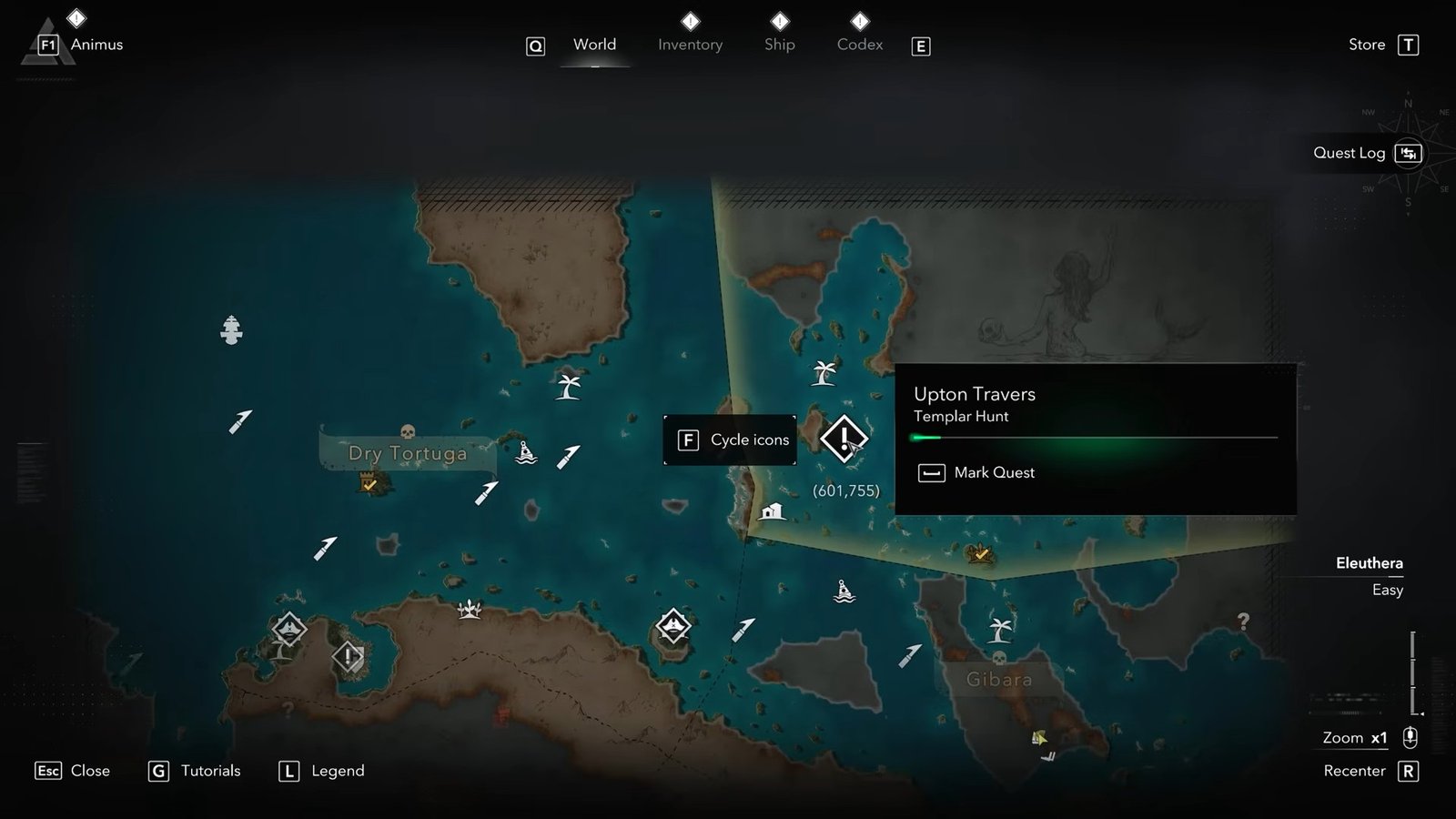 Templar Hunt Location