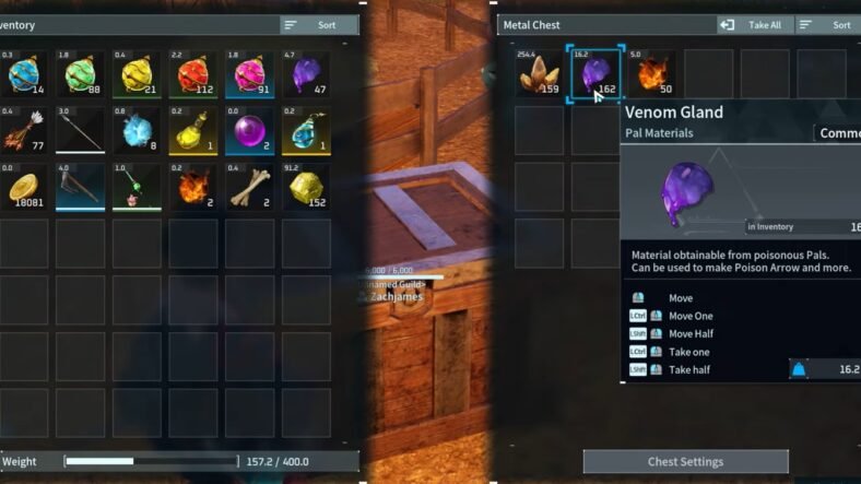 Farm Venom Glands Palworld