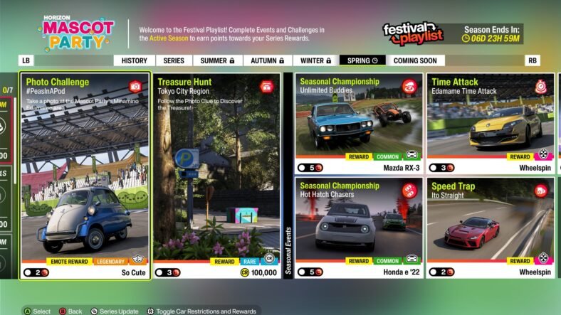 Forza Horizon 6 Tokyo City Mascot Party Treasure Hunt