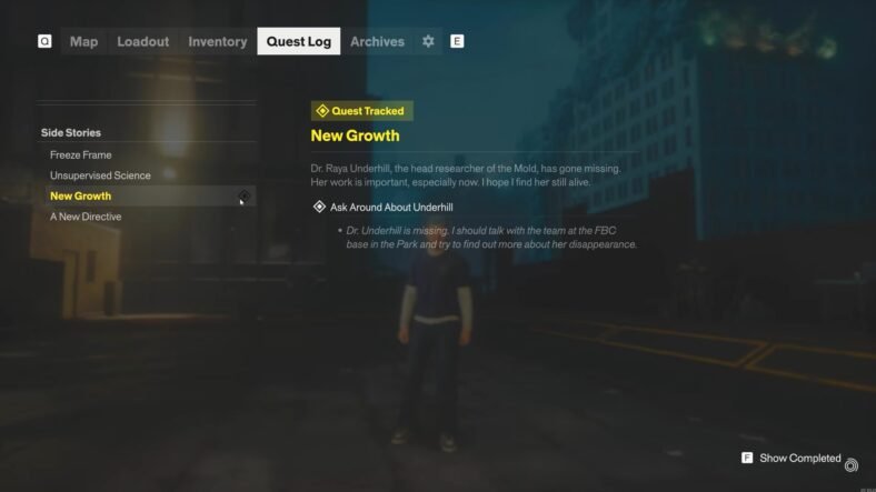 Control Resonant New Growth Quest Guide